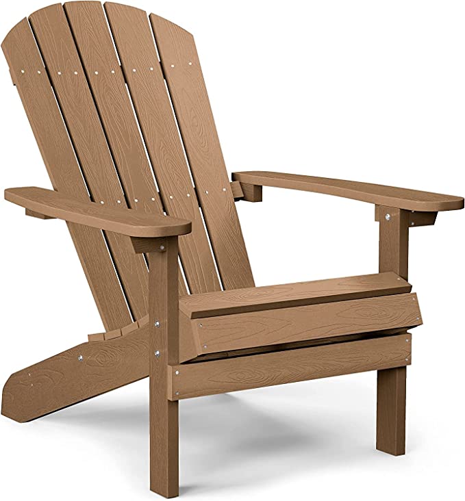 YEFU Classic Style Adirondack Chair(Teak) Yefulife