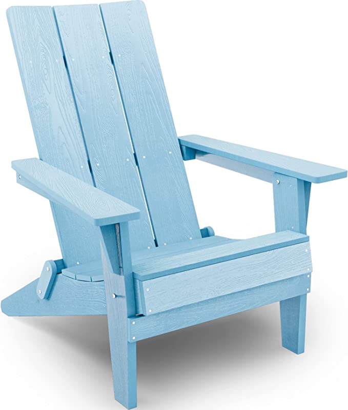 YEFU Classic Style Adirondack Chair(Blue) Yefulife