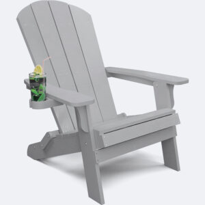 YEFU Classic Adirondack Chair Plastic Weather Resistant with