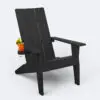 main picture of black modern unfoldable adirondack chairs