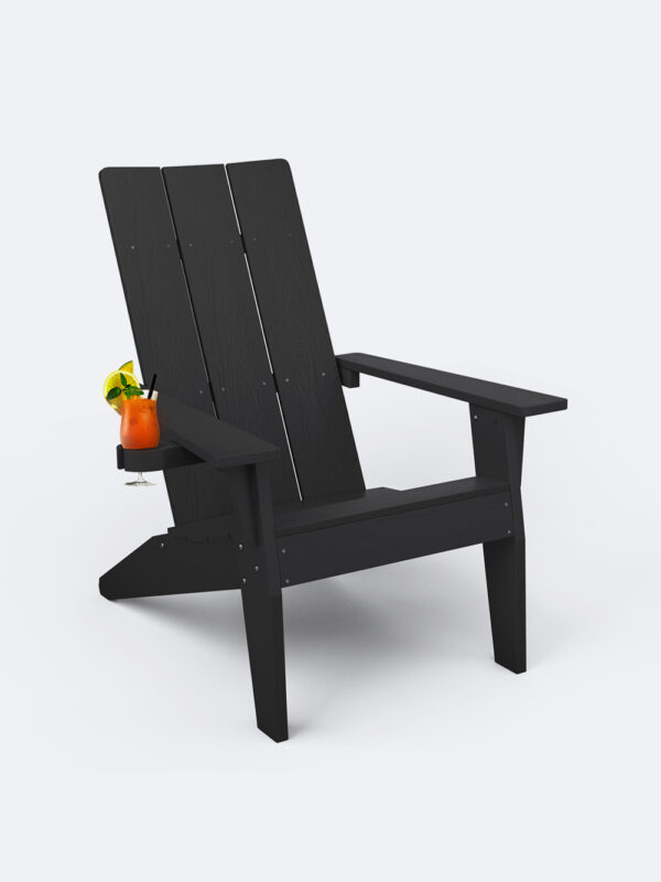 main picture of black modern unfoldable adirondack chairs